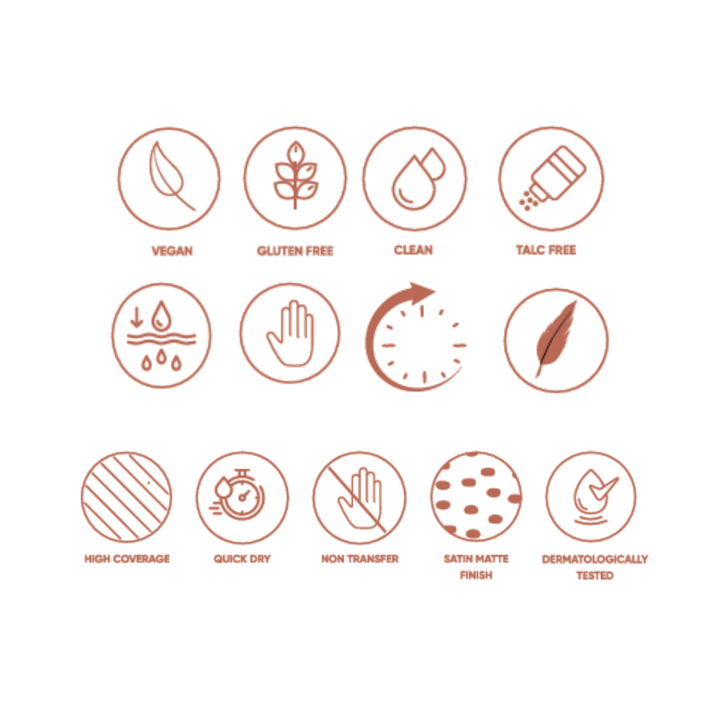 Neverti Liquid Matte Lipstick Warm Honey NP801.004