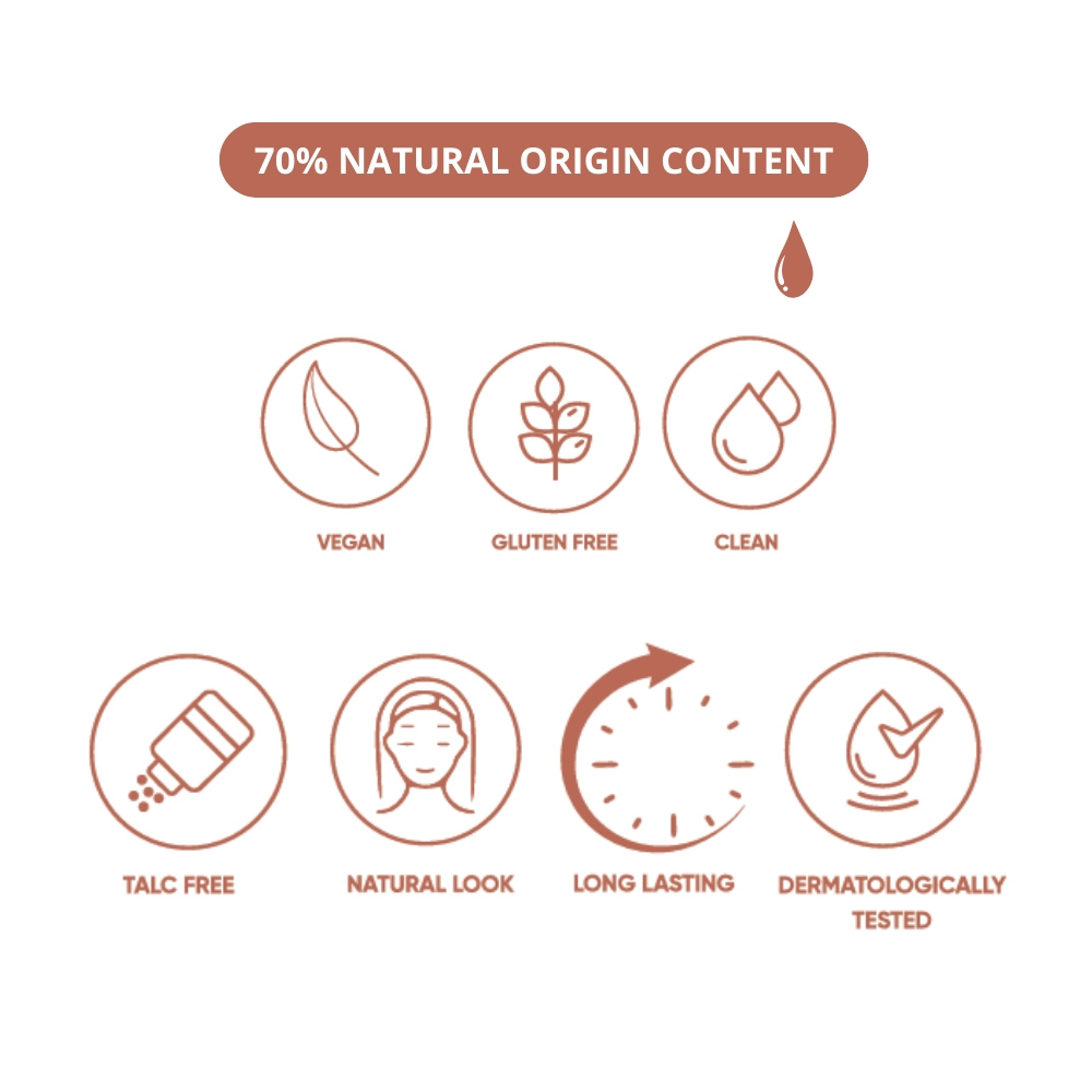 Neverti Creamy Dimension Waterproof Powder Warm Beige NP202.005