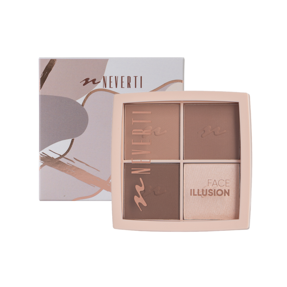 Neverti Face Illusion Highlighter Contour Palette NP 208.001